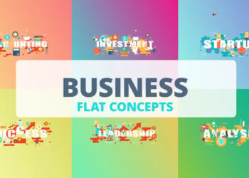 Business – Typography Flat Concept