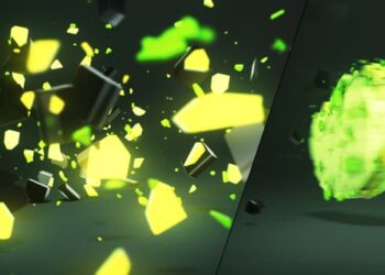 3D Light Shatter Logo