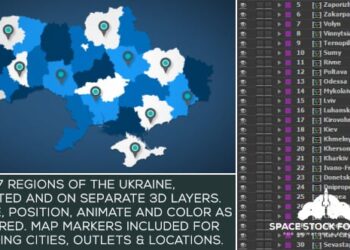 Ukraine Map Kit