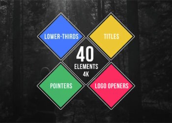40 Simple Titles – Lower Thirds – Pointers – Logo Openers
