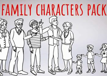 Whiteboard-Characters-Family-Whiteboard
