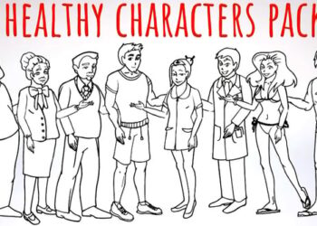 Healhty Lifestyle – Sport, Fitness, Medicine Characters – Doodle Whiteboard Animation
