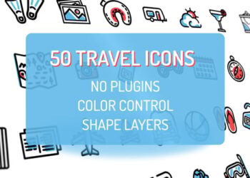 Travel Holiday Flat Icons